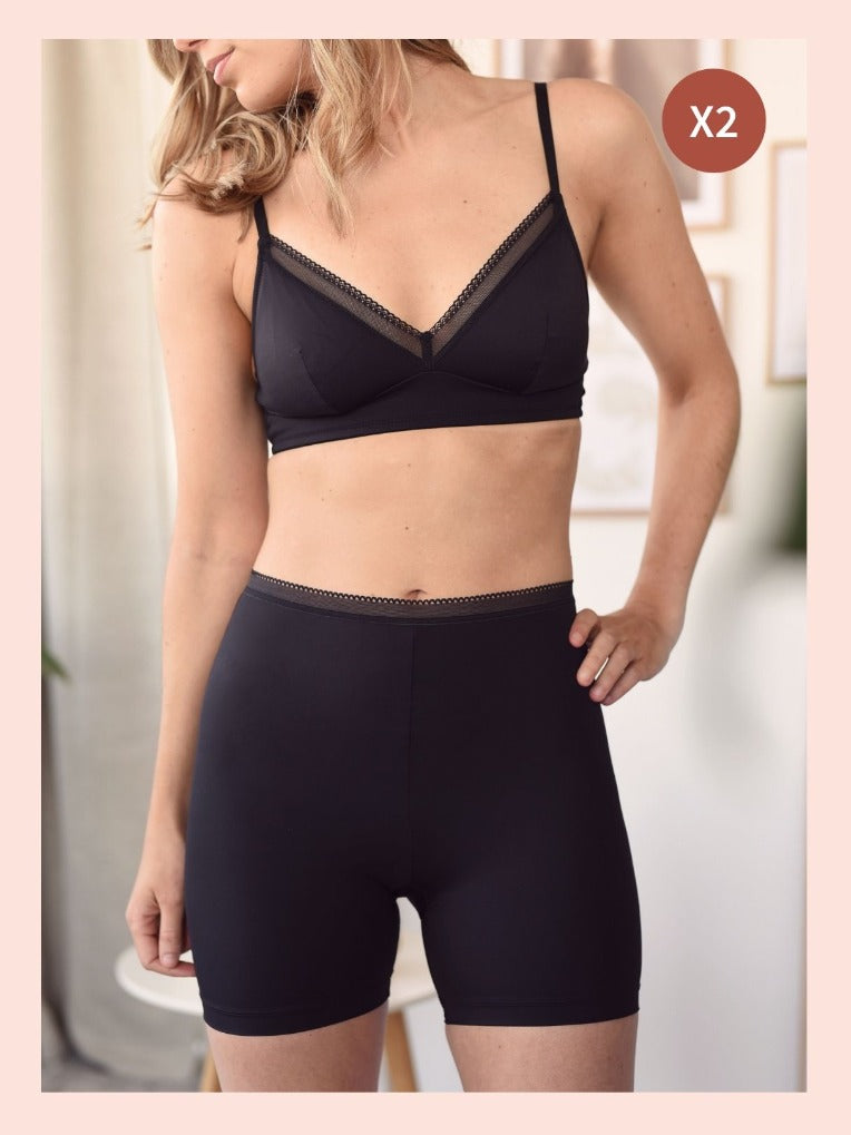 shorts pour femmes en microfibre