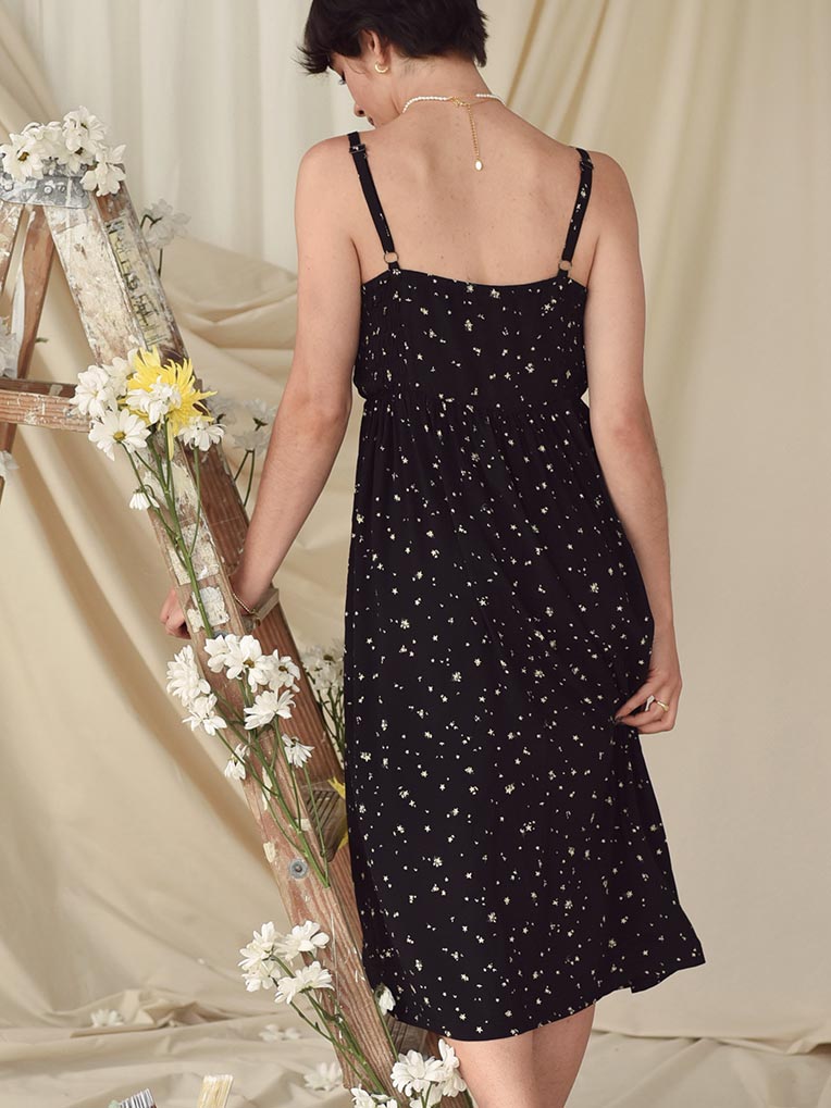 Black Smocked Dress