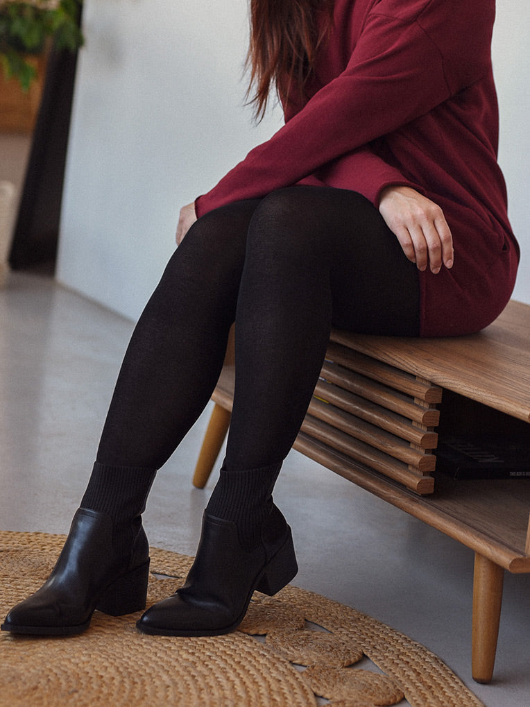 Collants noirs chaud 80 deniers