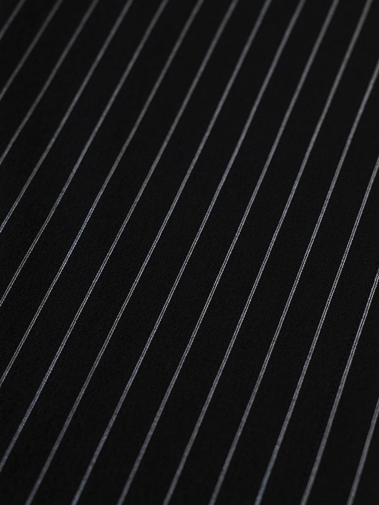 Women's Black Pinstripe Skirt