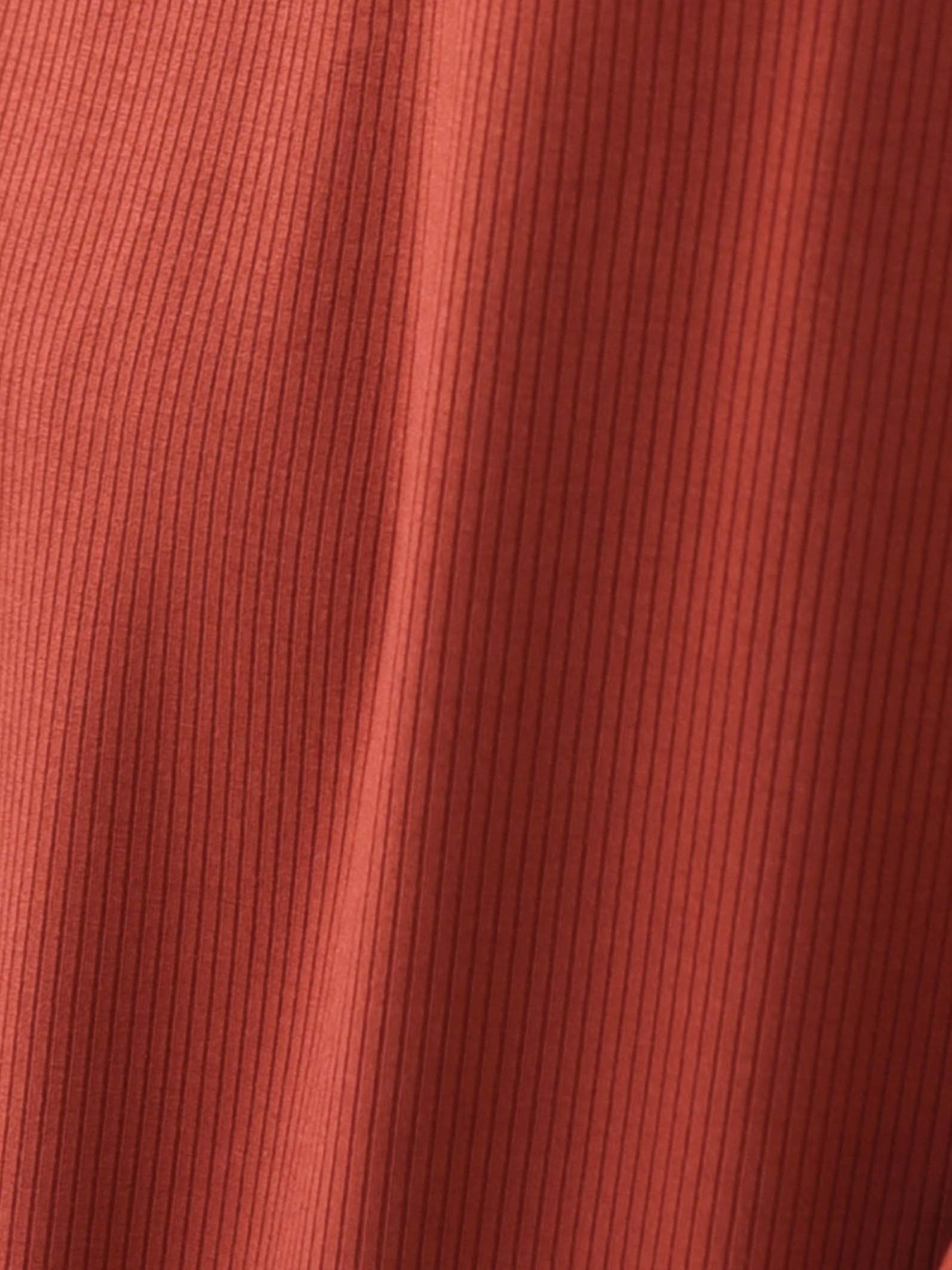Robe côtelée orange
