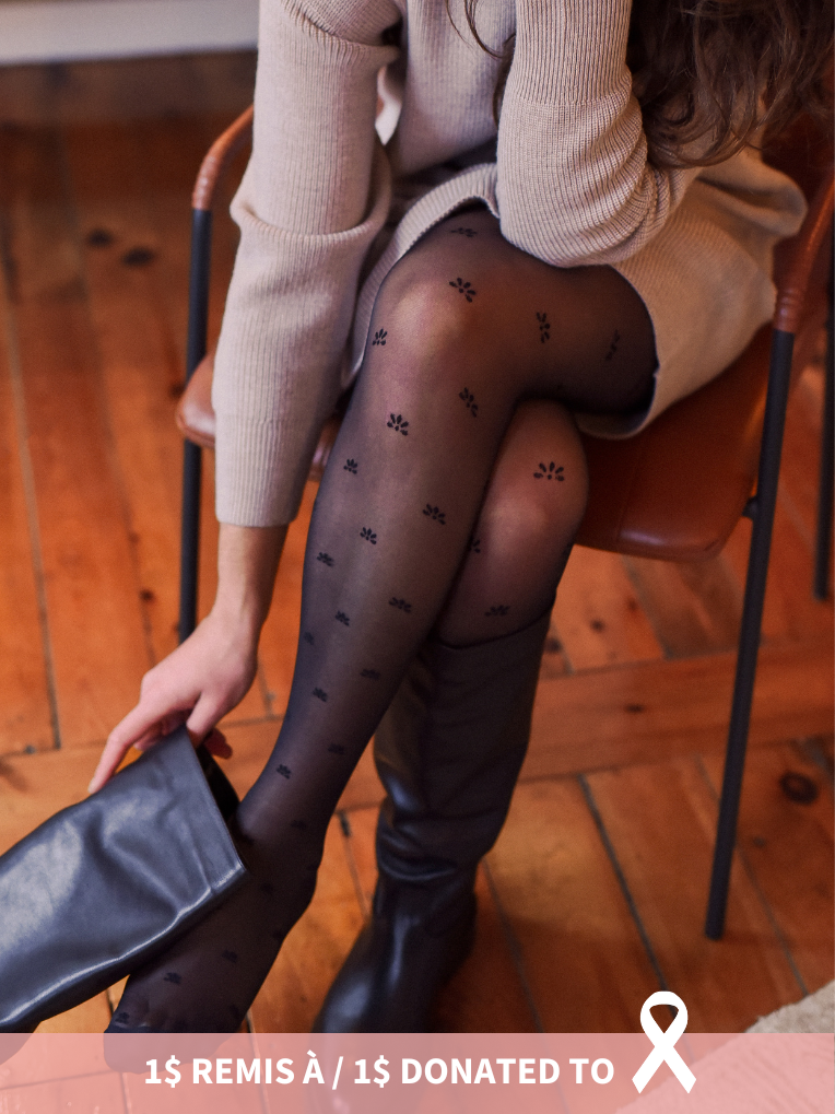 Speckled Print Tights