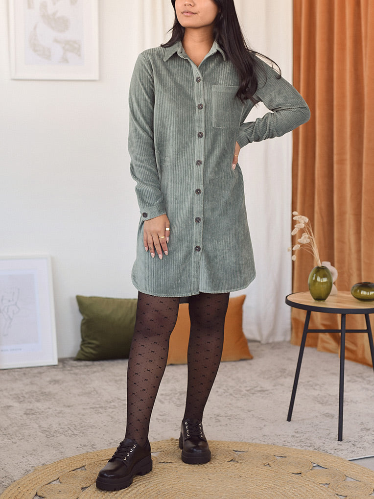 black patterned hosiery 