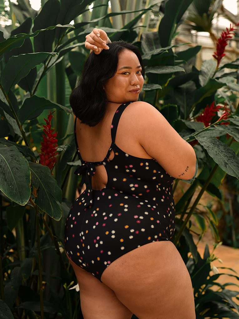Maillot de bain une-pièce pour femmes taille plus