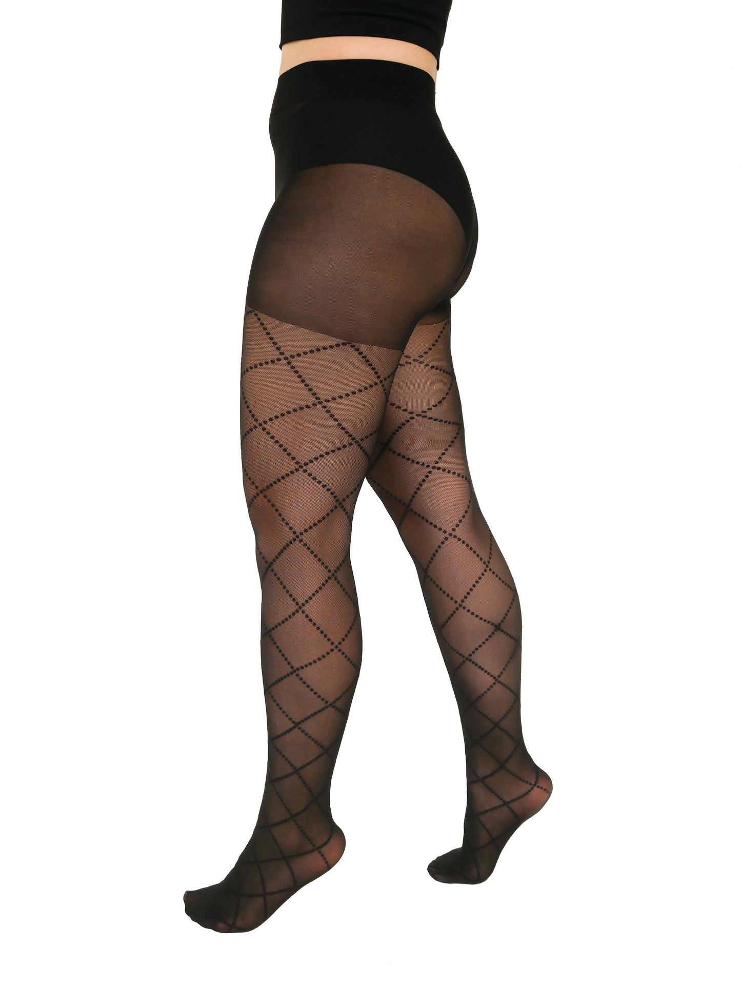 Eco Dotted Diamond Tights