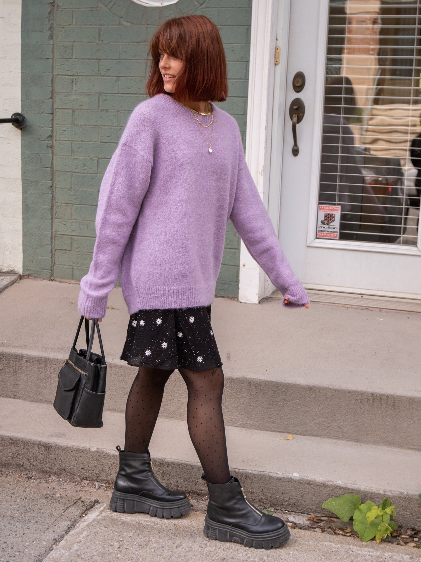 Eco Mini Wrap Skirt (Black)