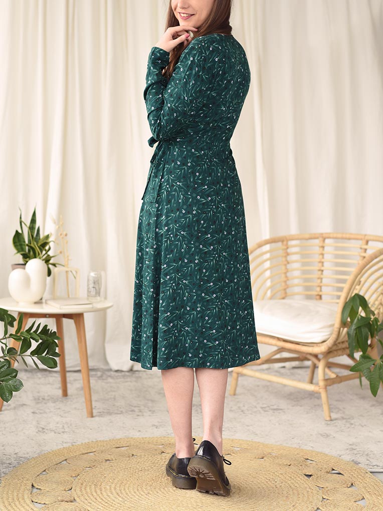 Women's floral wrap dress