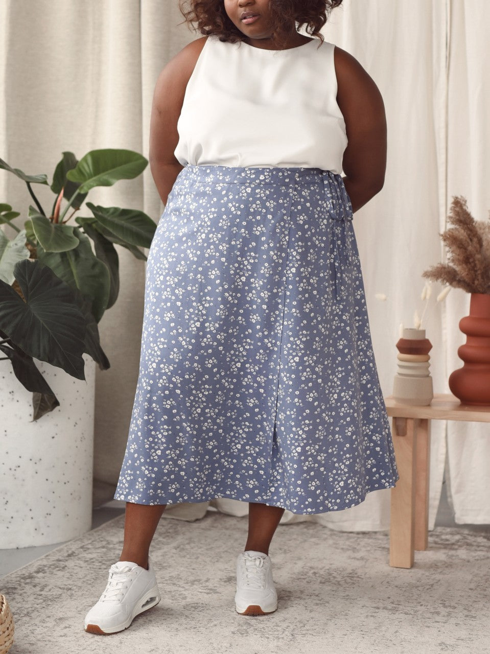 Women's Midi wrap skirt