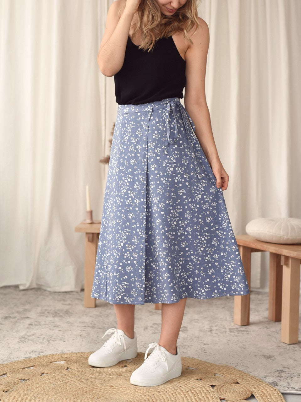 Women's Midi wrap skirt