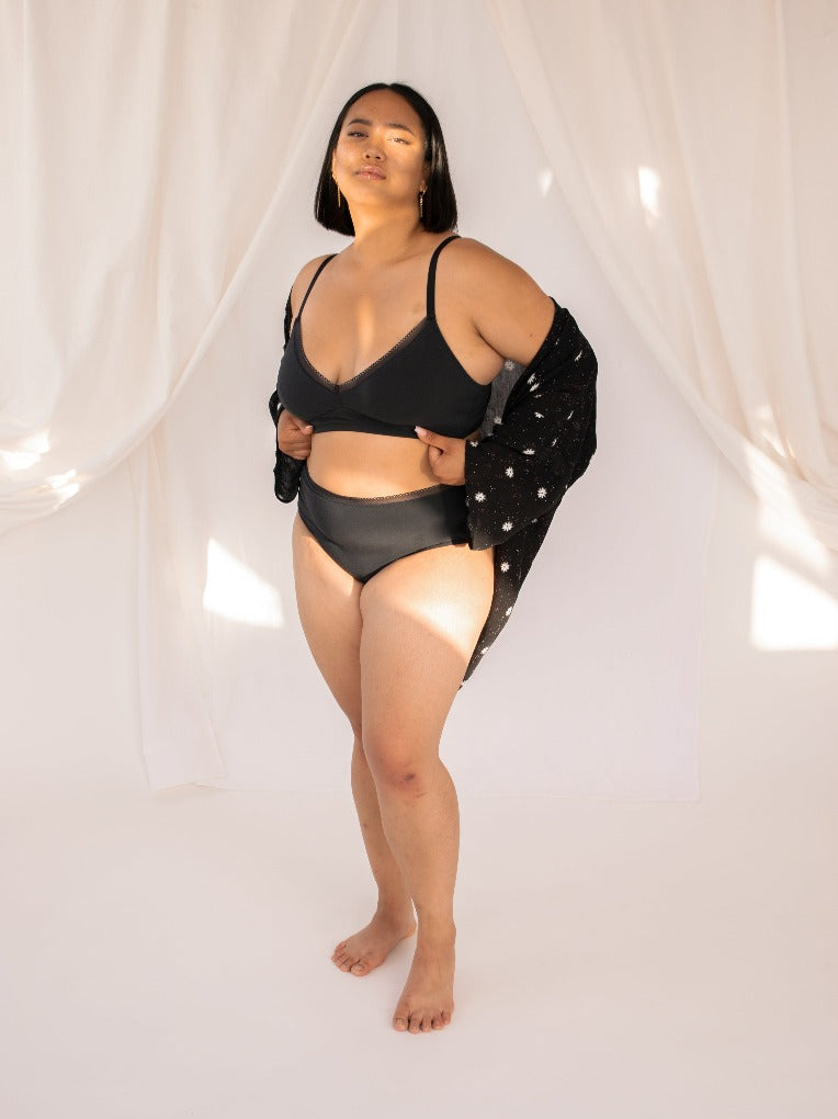 Culotte en coton éco (noire)