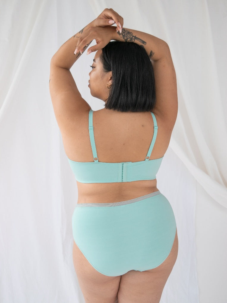 Organic Cotton Cheeky Panty (green)
