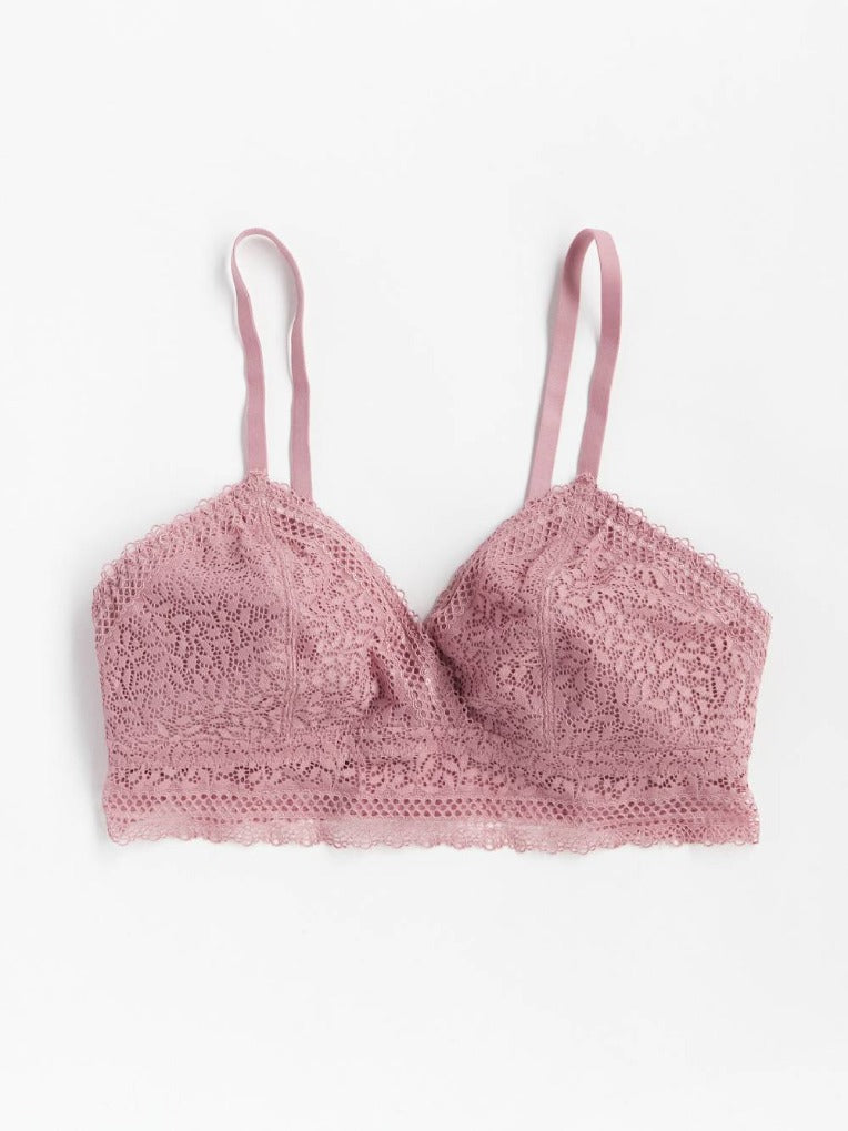Lace pink bralette