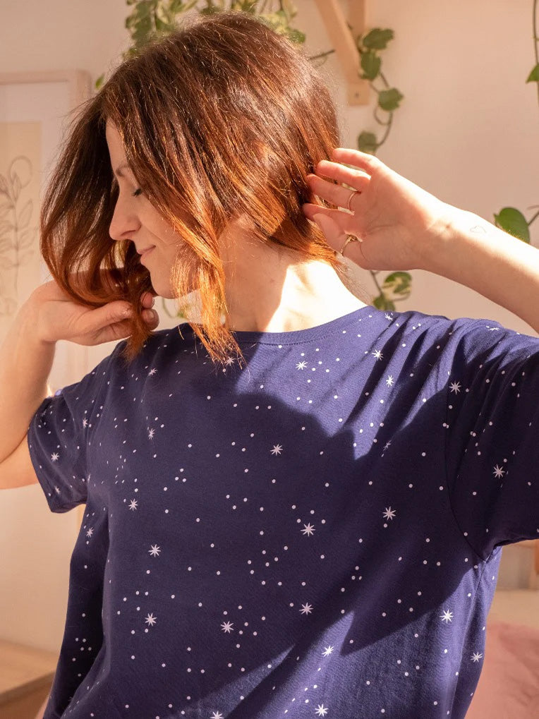 pyjama top star print