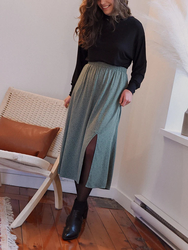 women's long skirt with slit