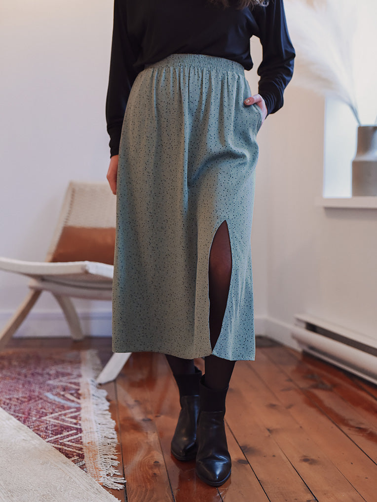 Jupe midi avec poches