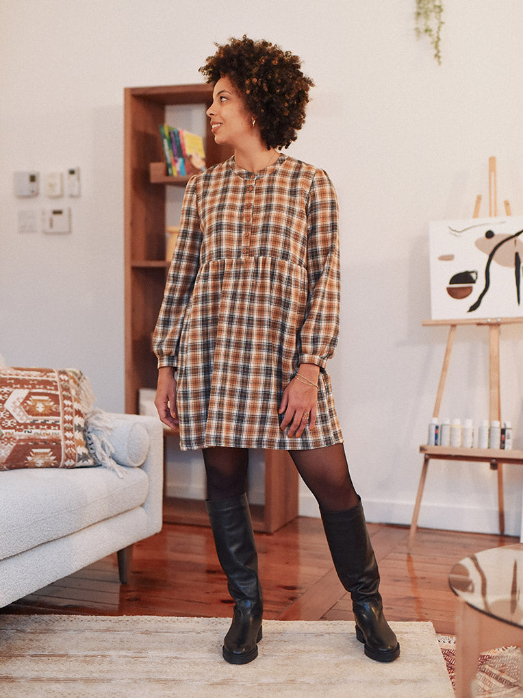 robe femme en flannelle