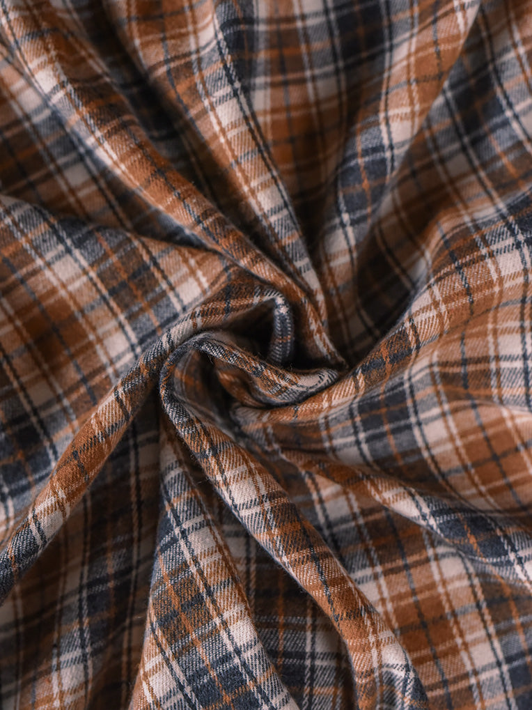 robe en flanelle à carreaux
