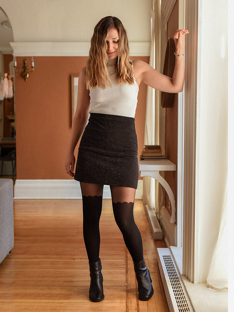 Black Sparkly Skirt