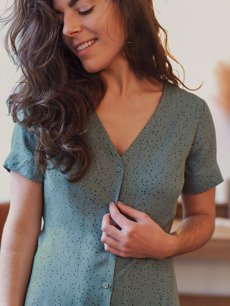Robe femme boutonnée