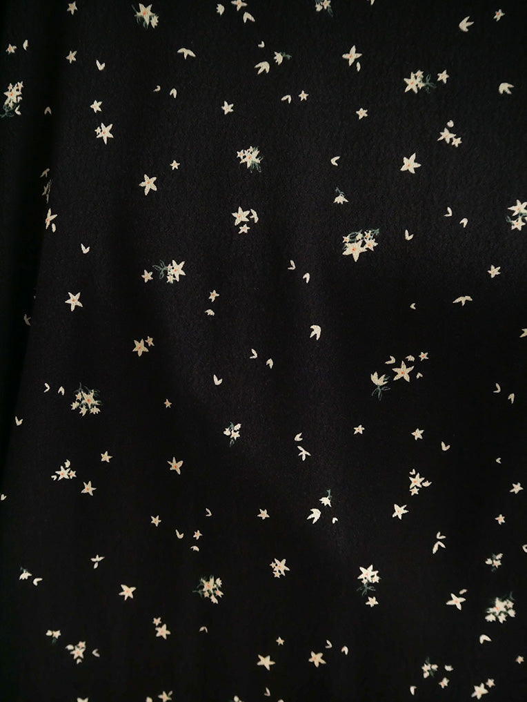 Black Midi Wrap Skirt