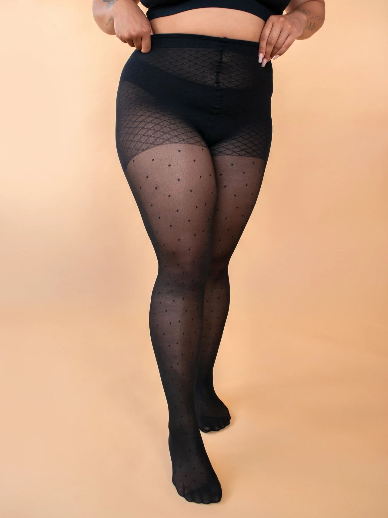 polka dot tights