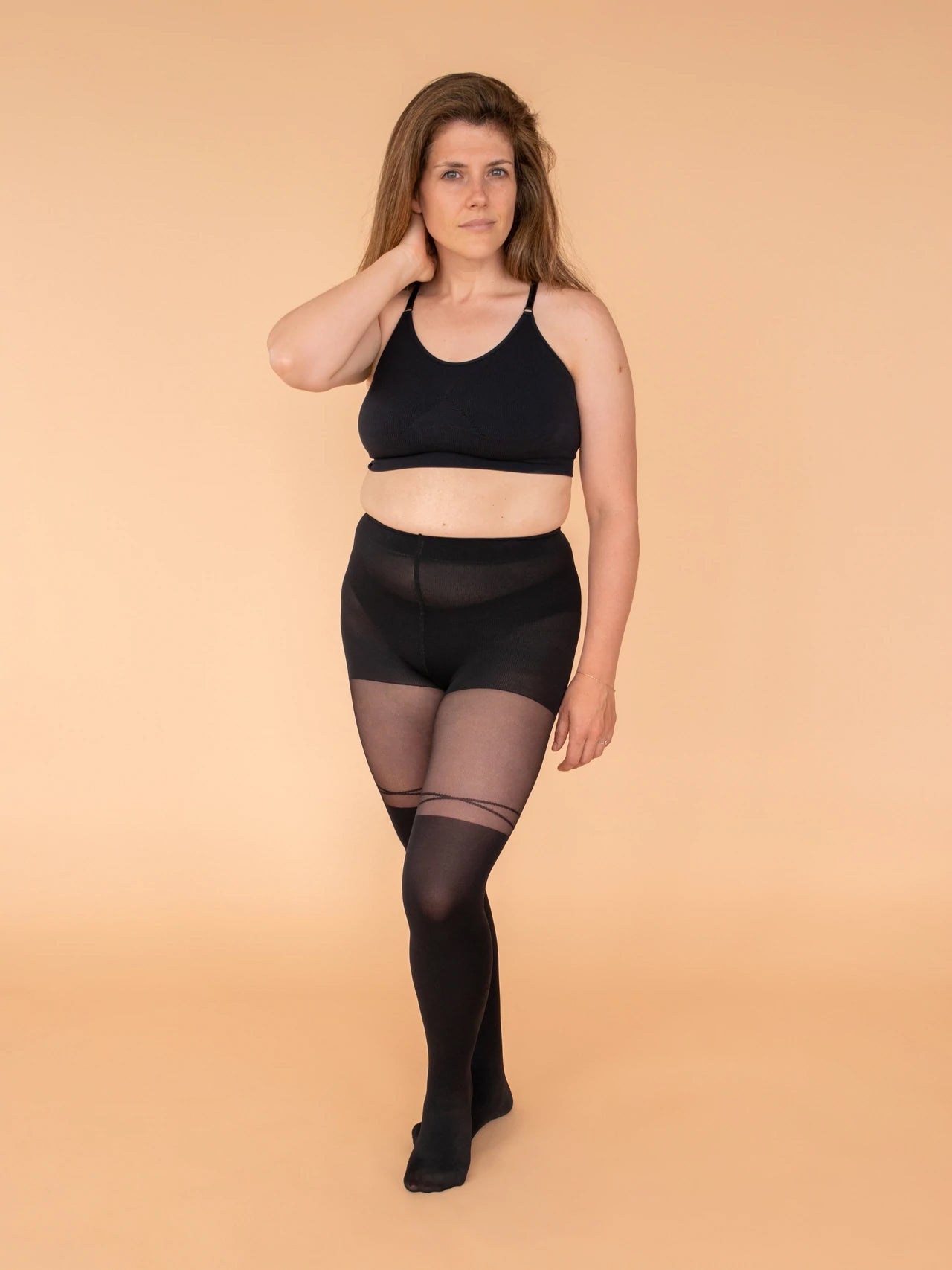 Over-the-knee Criss Cross Tights