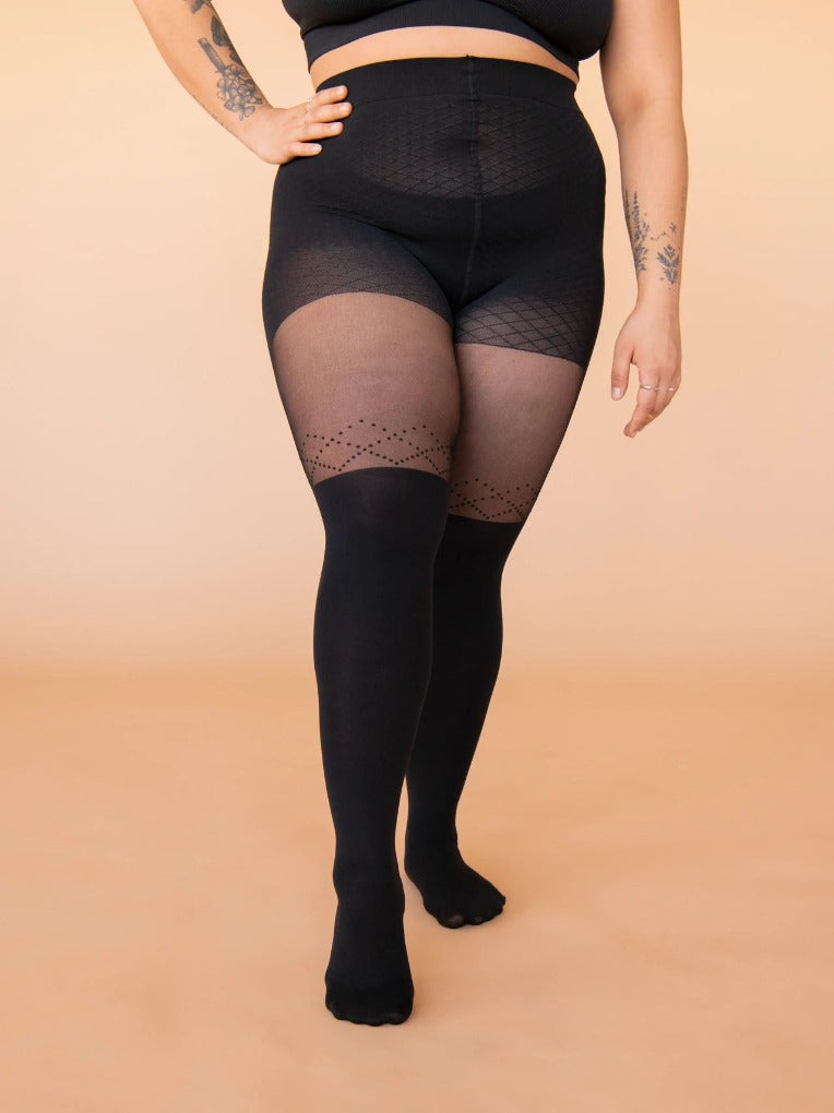 Collants pour femmes cuissardes pois France