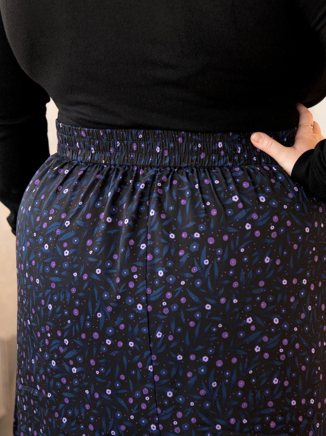 Buttoned Front Mini Skirt