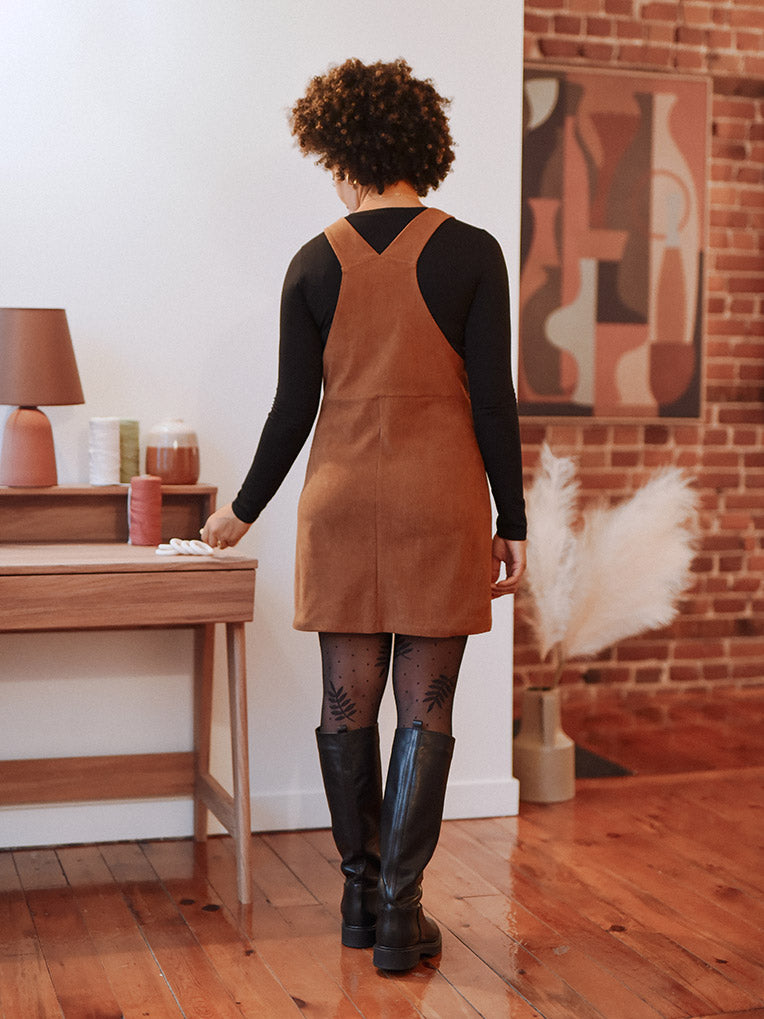corduroy overall dress