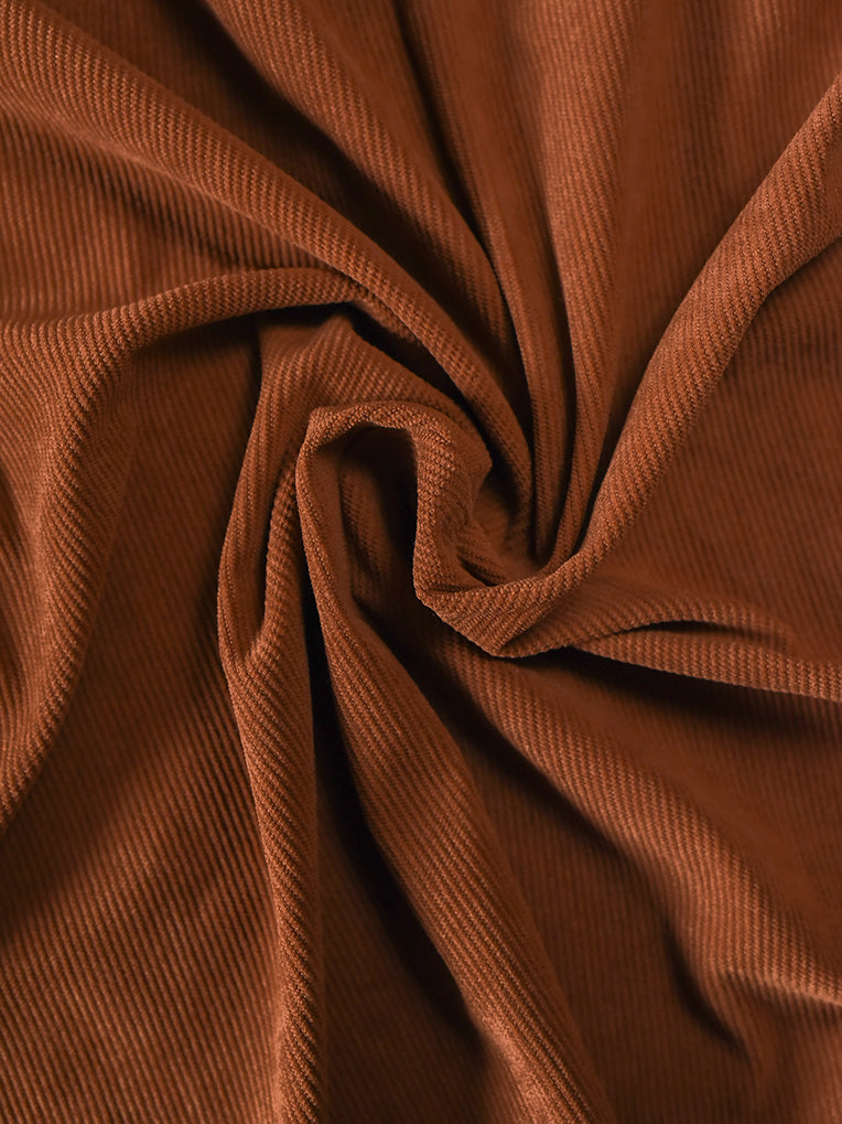 velour côtelé camel
