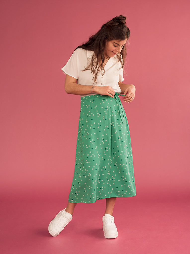 Jupe midi pour femmes 