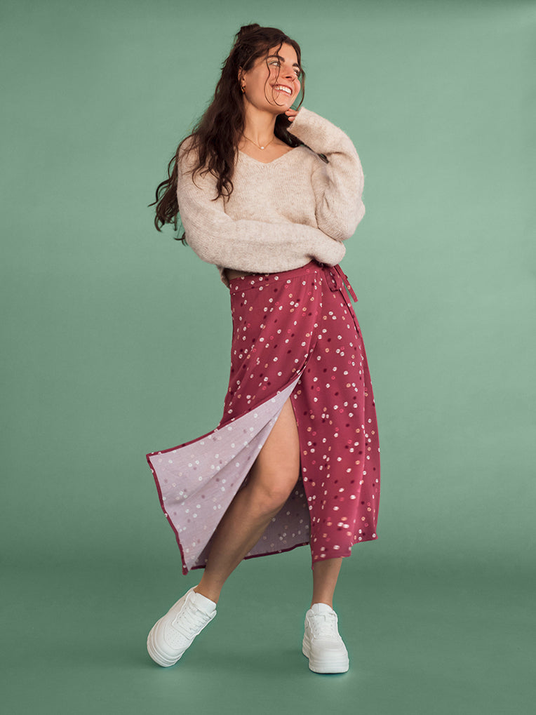 Jupe midi pour femmes