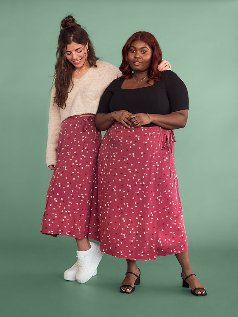 Women's midi Wrap Skirt