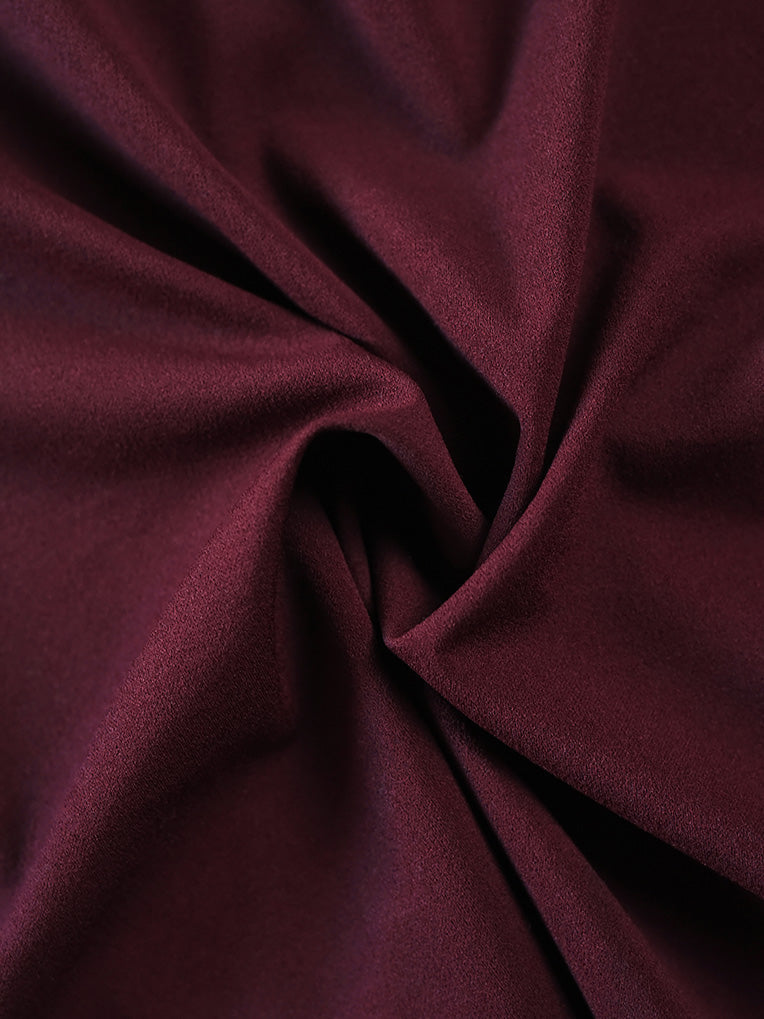Women's burgundy skater skirt