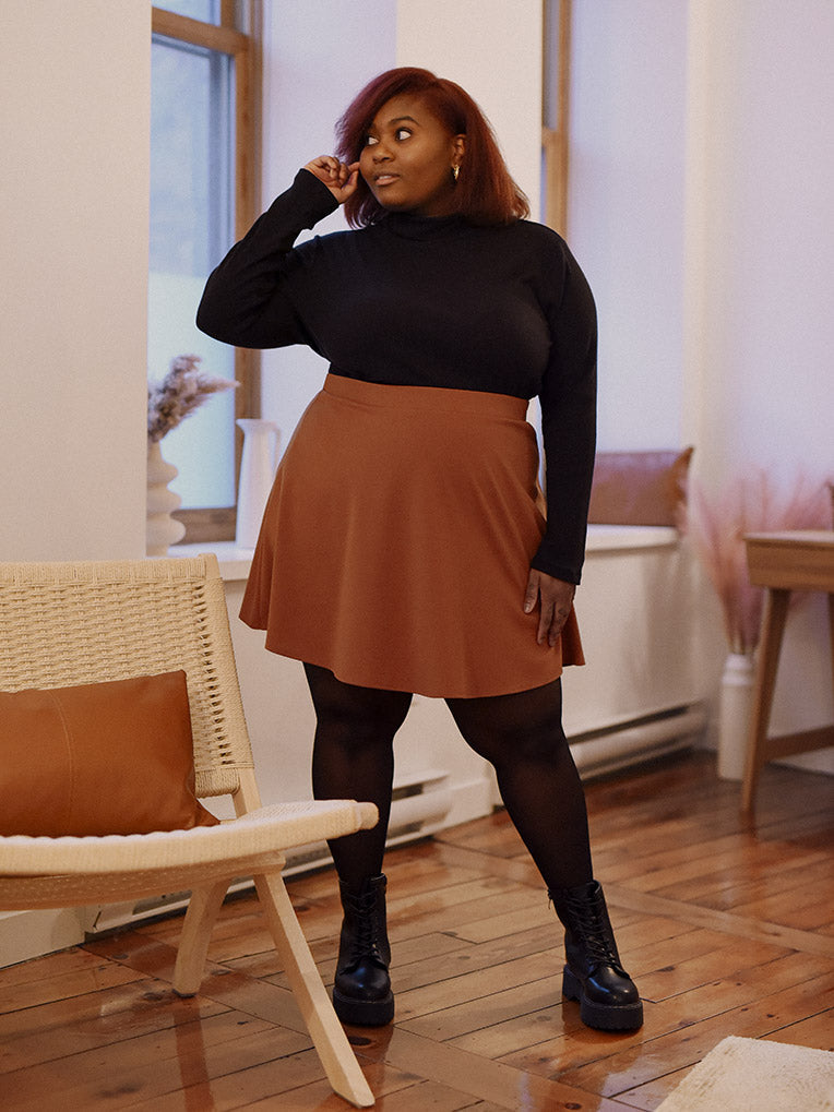 Women's plus size skater skirt