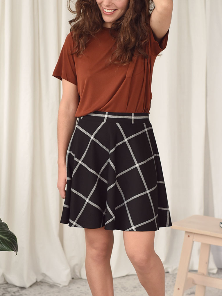 Women's skater plaid skirt 