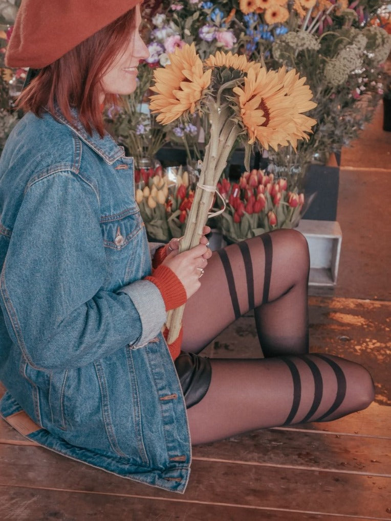 Triple Striped Tights